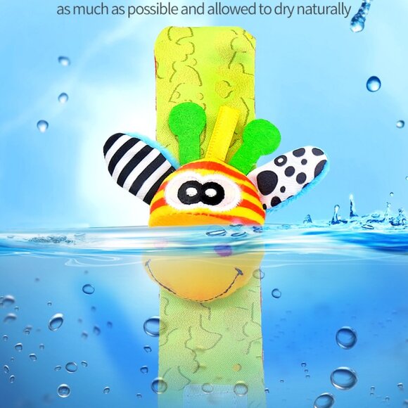 Infant bed bell baby kids plush Toddler Baby Handbell Ring Bell socks Toy Jungle - Picture 15 of 16